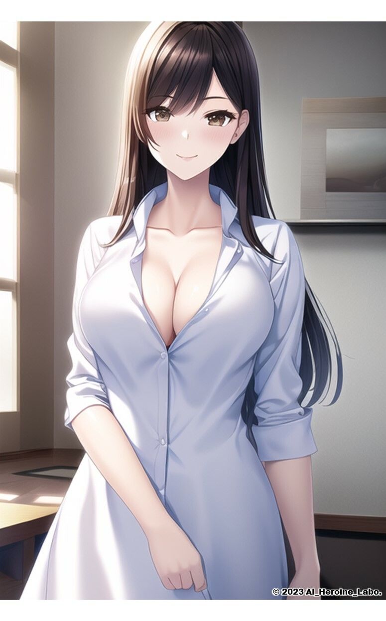 1つの呪文で生み出された100人のAI妄想美少女-11【何からナニまで脱いじゃう？！Yシャツ女子編】 サンプル4ページ目