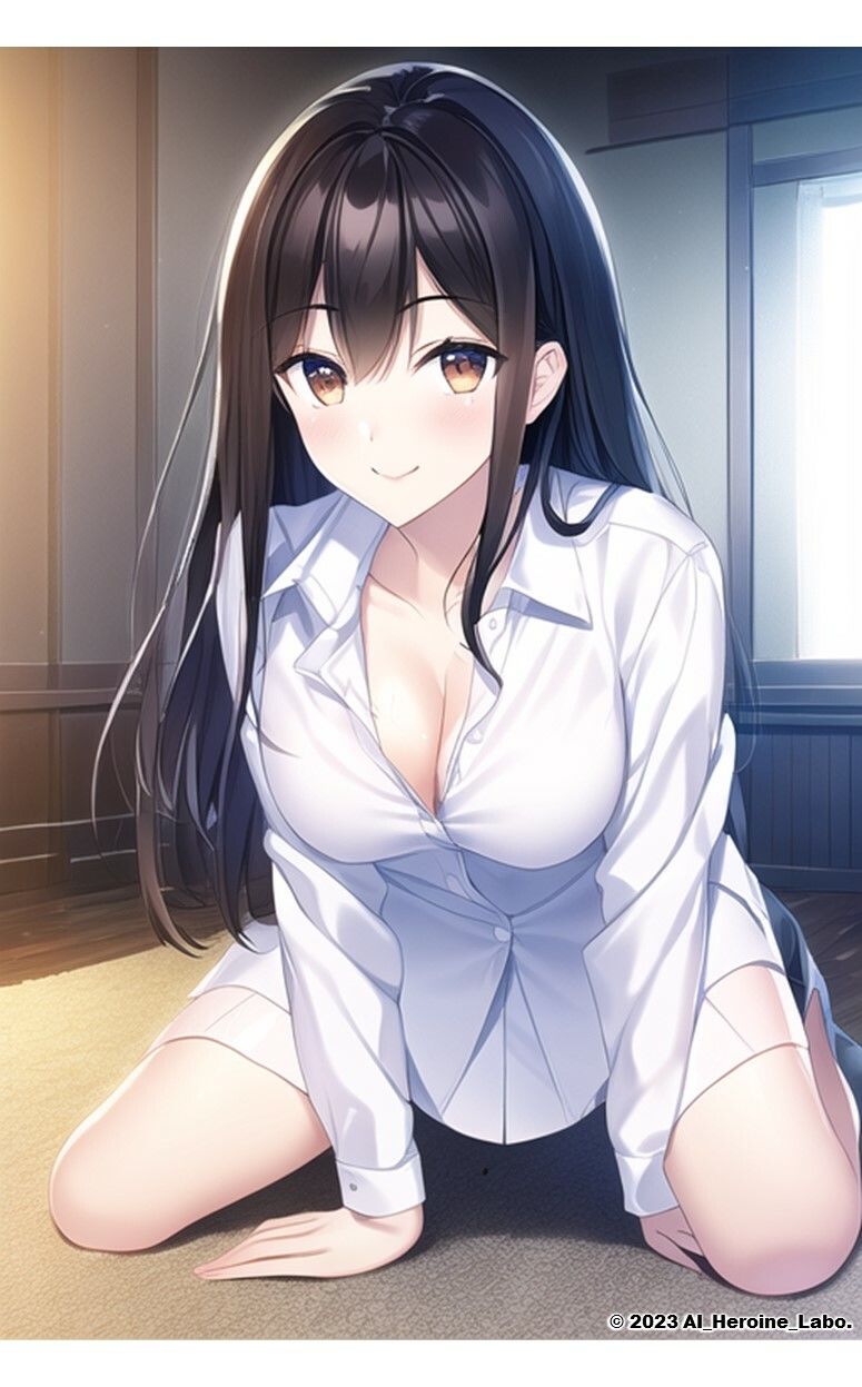 1つの呪文で生み出された100人のAI妄想美少女-11【何からナニまで脱いじゃう？！Yシャツ女子編】 サンプル5ページ目