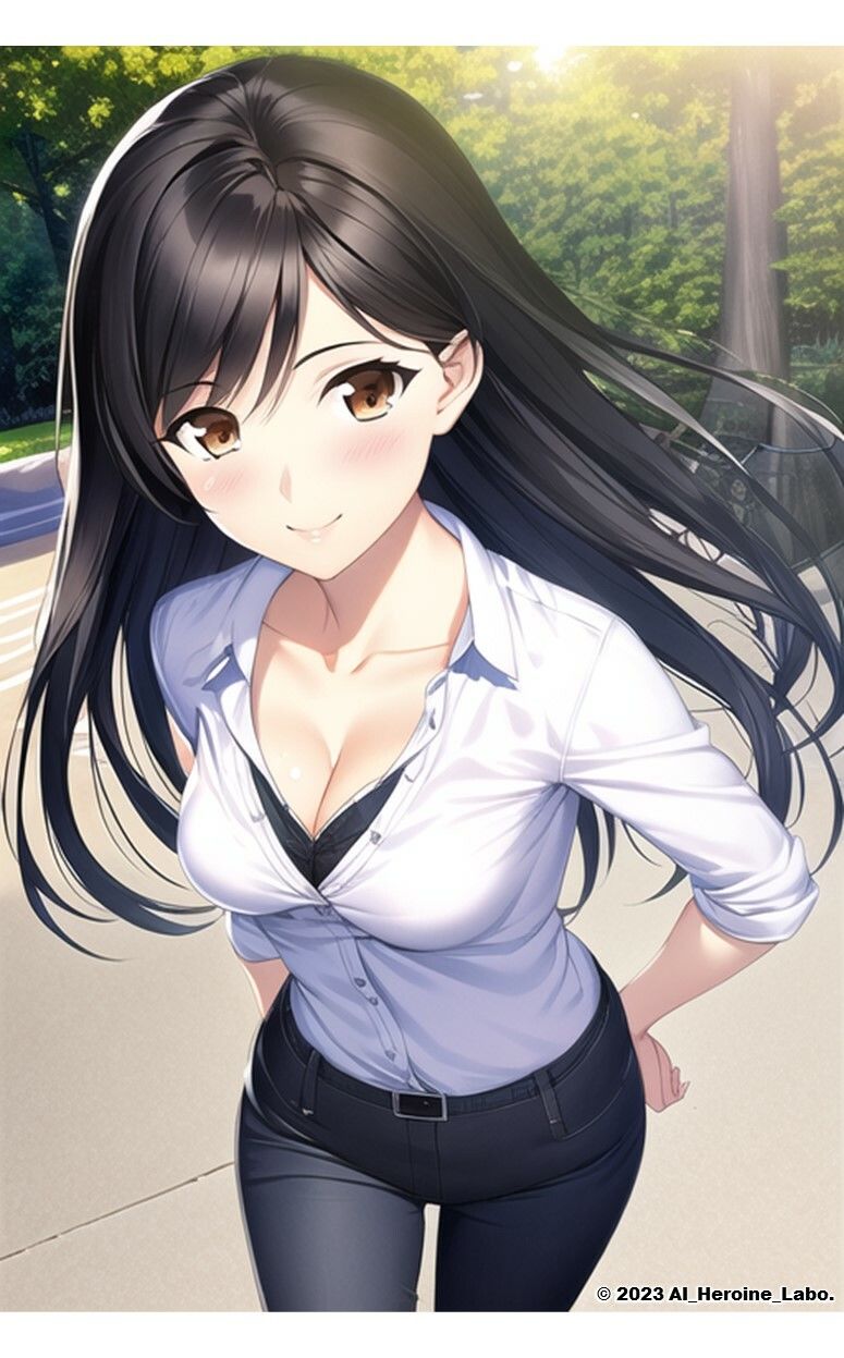 1つの呪文で生み出された100人のAI妄想美少女-11【何からナニまで脱いじゃう？！Yシャツ女子編】 サンプル7ページ目