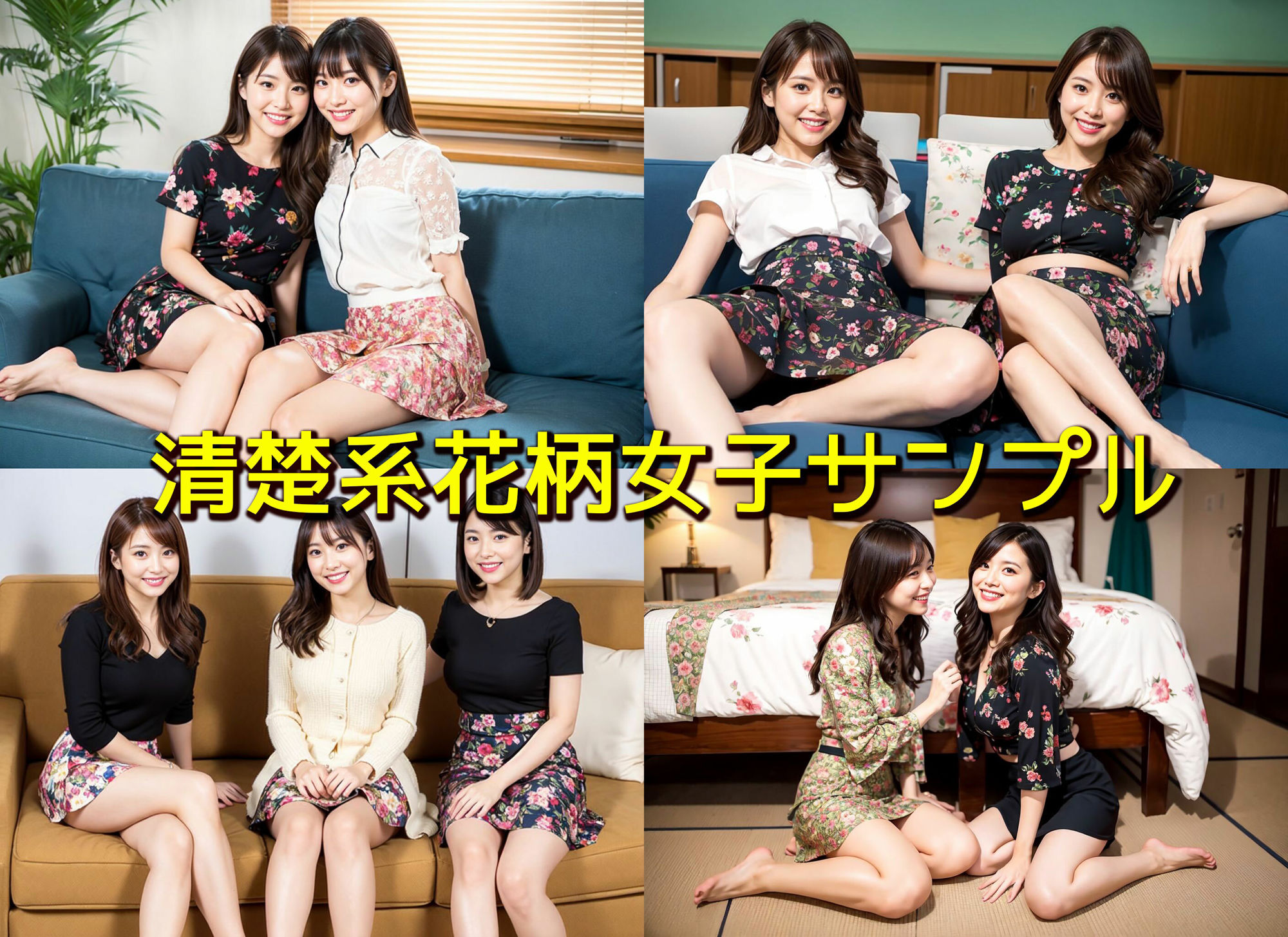 【清楚系花柄オフィスレディの美脚】さりげない日常の素足集 サンプル5ページ目