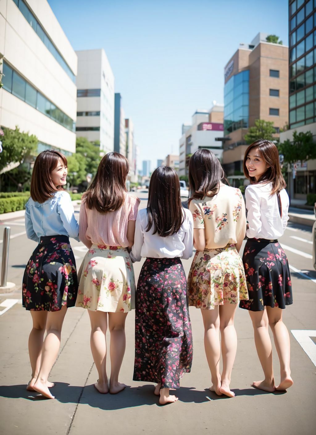 【清楚系花柄オフィスレディの美脚】さりげない日常の素足集 サンプル8ページ目