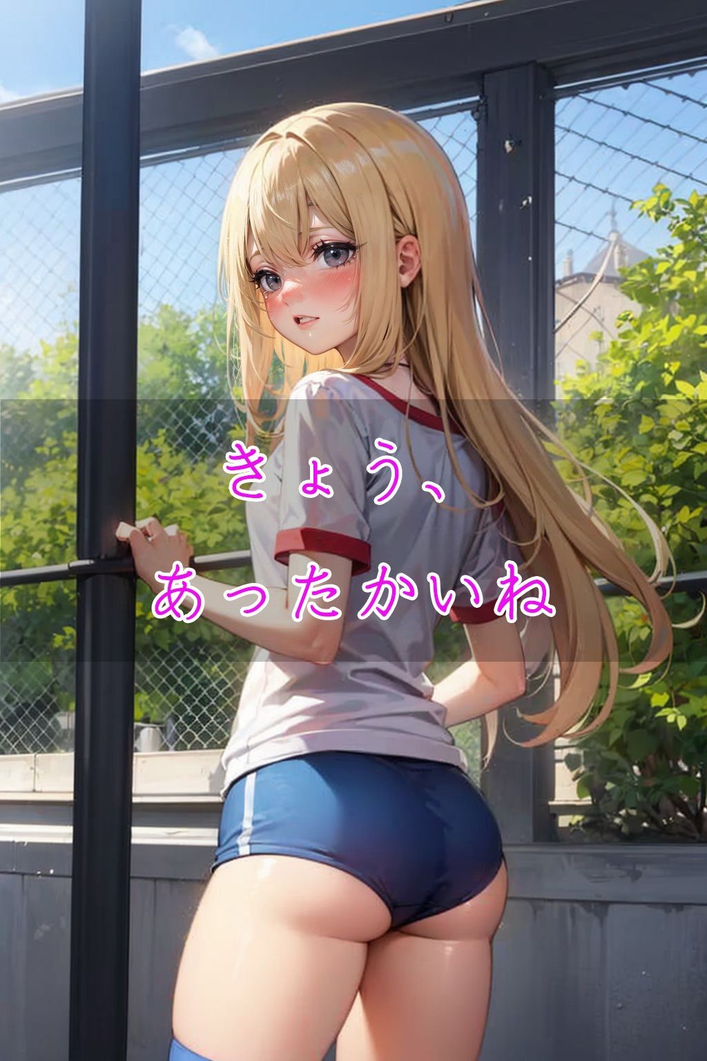 制服を着た幼馴染と中〇しえっ〇！発育がいい彼女に思わず... サンプル4ページ目