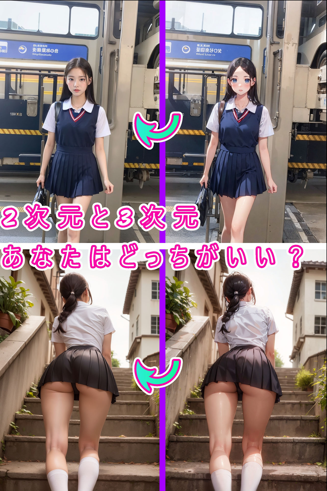 ★3次元化メガネ★電車の向かい席18〜トイレ〜ホテル サンプル2ページ目