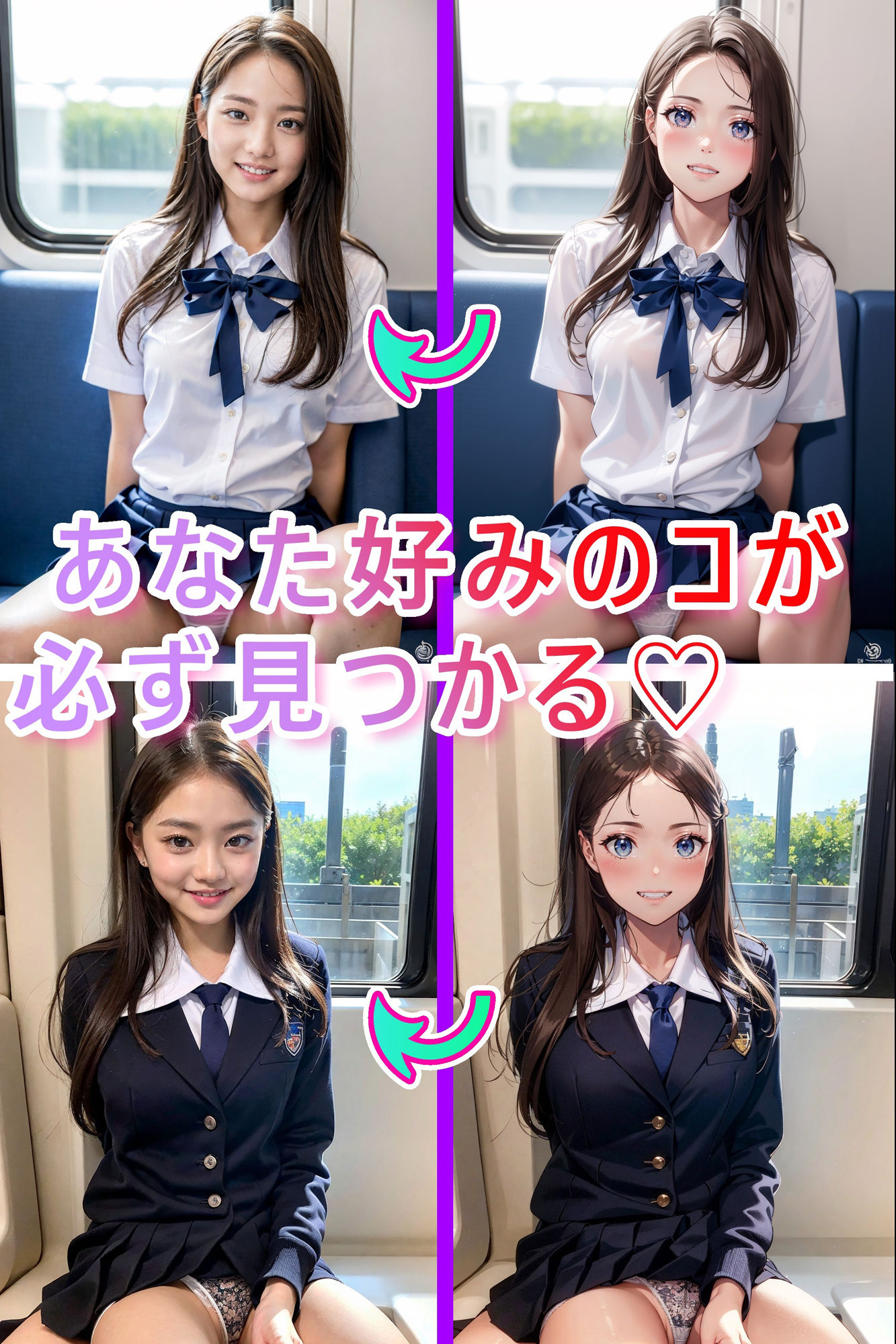 ★3次元化メガネ★電車の向かい席18〜トイレ〜ホテル サンプル4ページ目