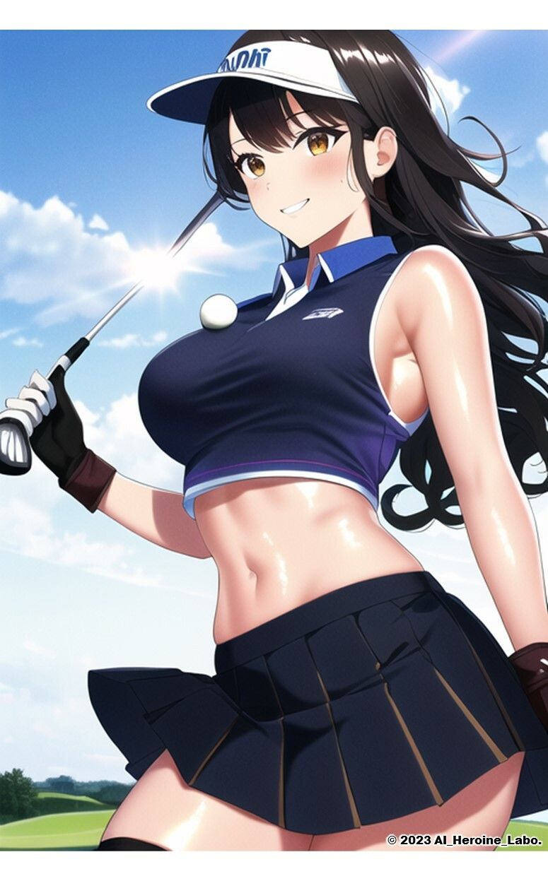 1つの呪文で生み出された100人のAI妄想美少女-13【裏:ゴルフ女子撮影会編】 サンプル5ページ目