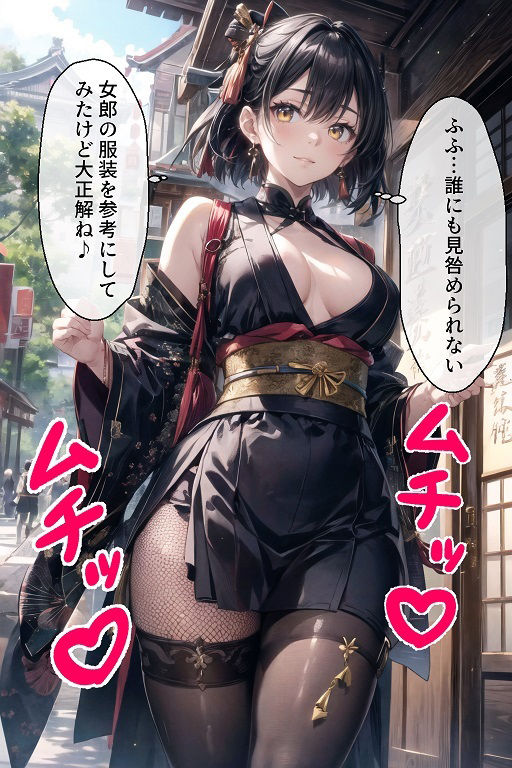 体がエロすぎてまったく忍べないち○ぽに激弱な女忍者（くノ一） サンプル1ページ目
