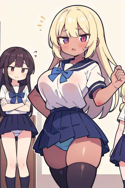 【微エロ】フェチコレVol.10 制服姿の美女のパンチラ集（超ミニスカや風でめくれたり）【デフォルメ編】 サンプル9ページ目