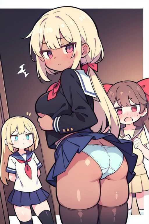 【微エロ】フェチコレVol.10 制服姿の美女のパンチラ集（超ミニスカや風でめくれたり）【デフォルメ編】 サンプル10ページ目