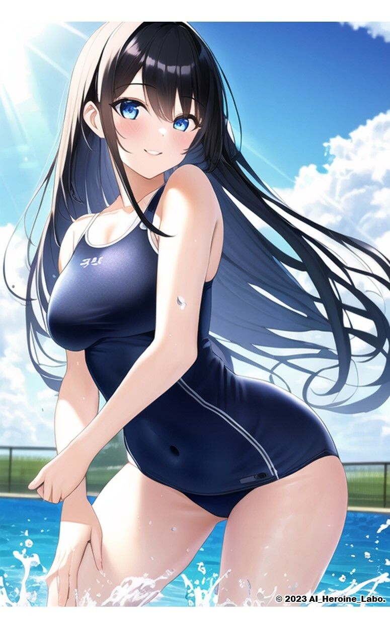 1つの呪文で生み出された100人のAI妄想美少女-14【ポロリもあるよ？！ JKスク水女子撮影会編】 サンプル4ページ目