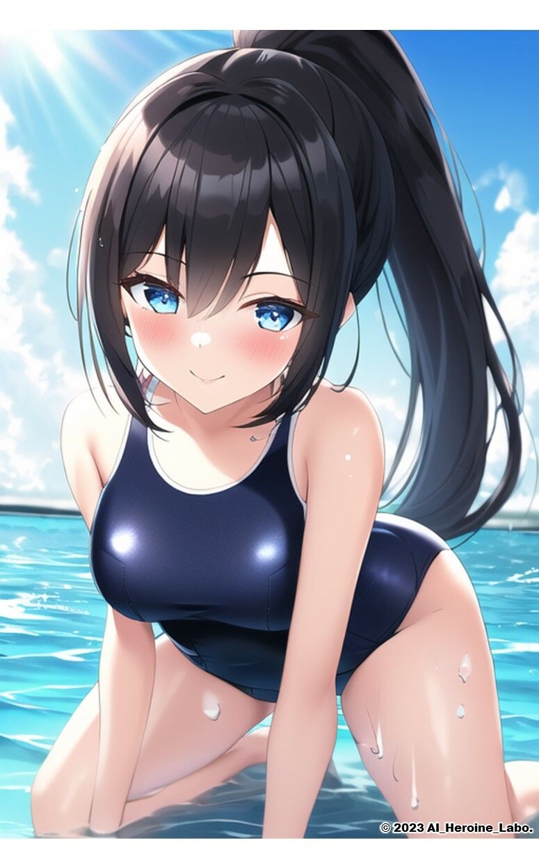 1つの呪文で生み出された100人のAI妄想美少女-14【ポロリもあるよ？！ JKスク水女子撮影会編】 サンプル6ページ目