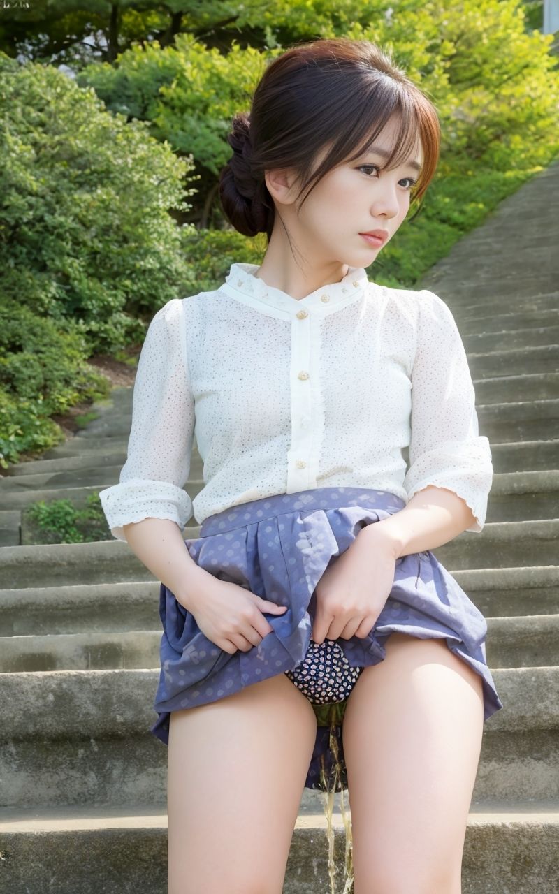 ミニスカパンチラおもらし サンプル4ページ目