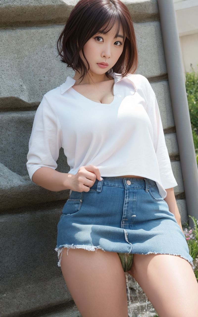 ミニスカパンチラおもらし サンプル5ページ目