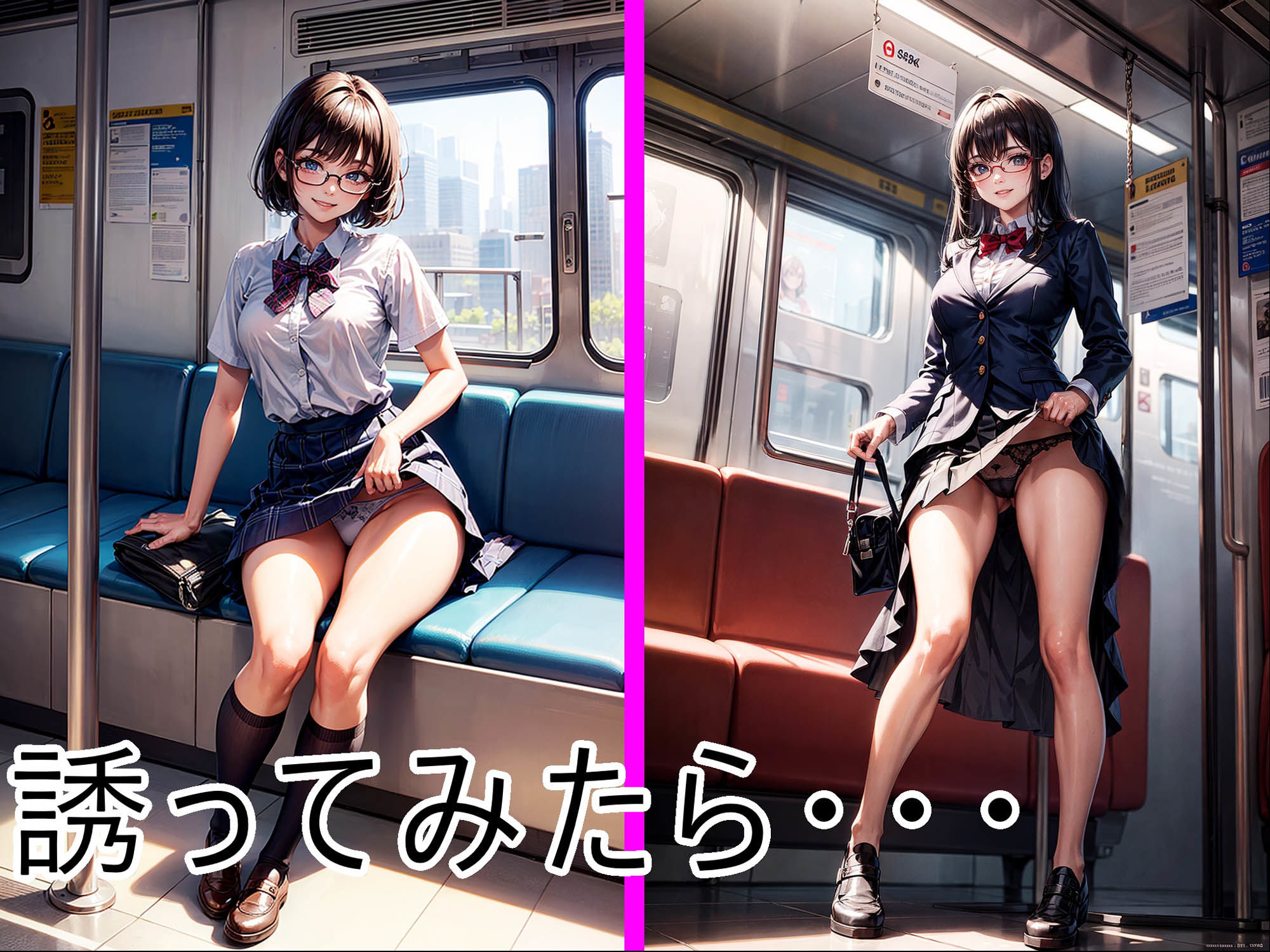 電車の向かい席20〜ホテル★2次元★メガネ★ サンプル6ページ目