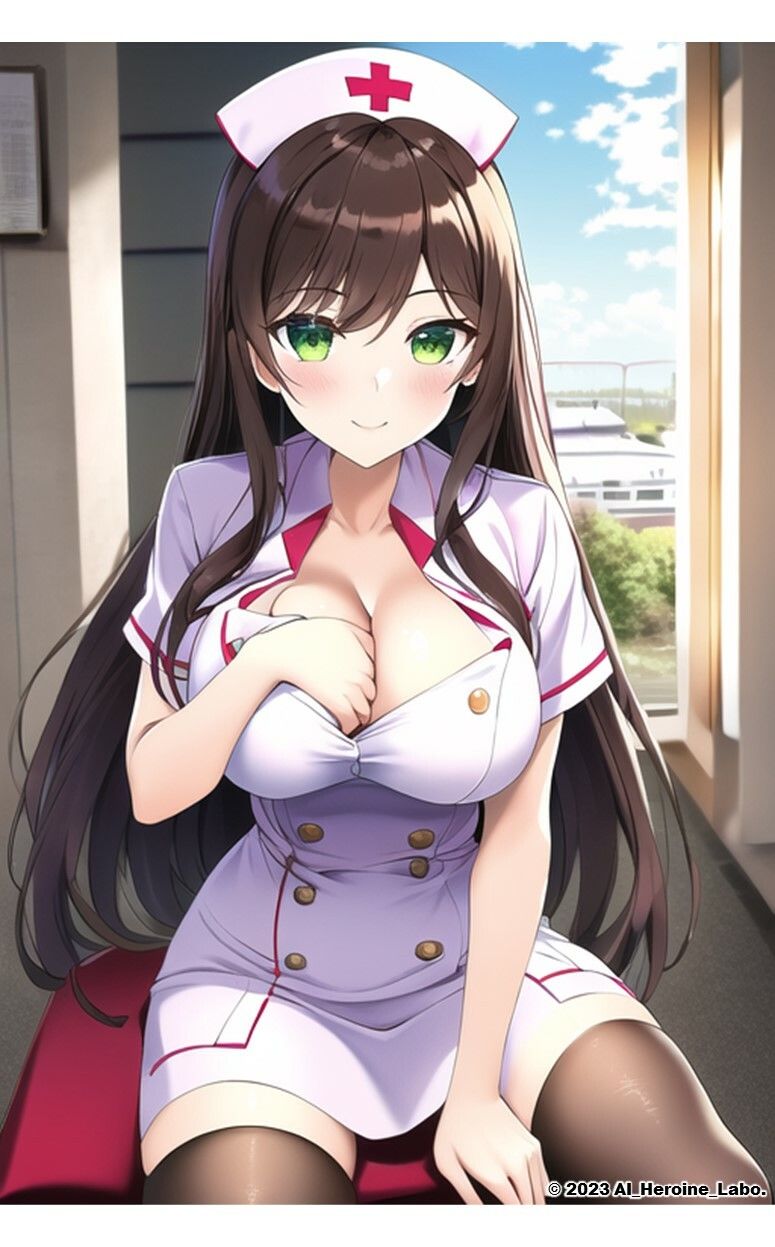 1つの呪文で生み出された100人のAI妄想美少女-15【注射しちゃうぞ！えちかわナース女子編】 サンプル9ページ目