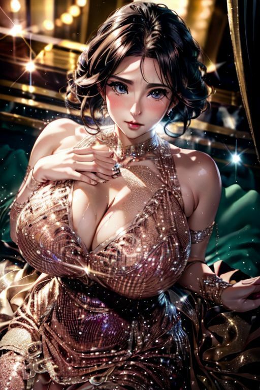 爆乳AIぎらぎらドレス1 サンプル5ページ目