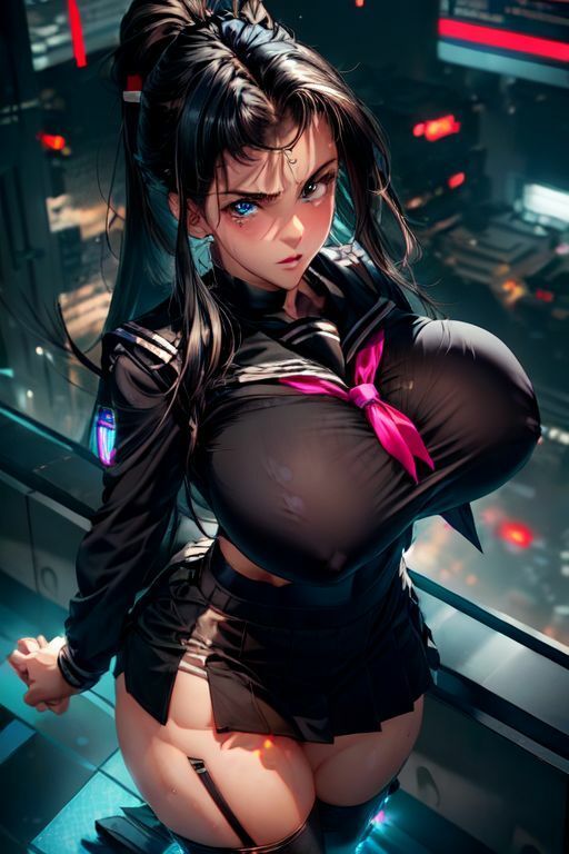 爆乳AIセーラー服1 サンプル2ページ目
