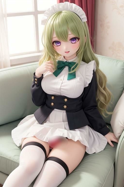 メイドの座りパンチラ サンプル3ページ目