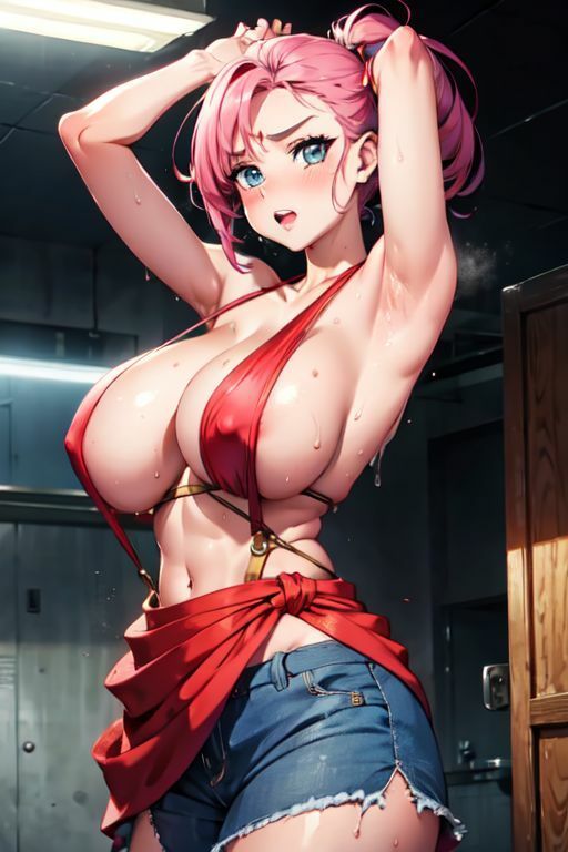 爆乳AI裸サスペンダー1 サンプル1ページ目