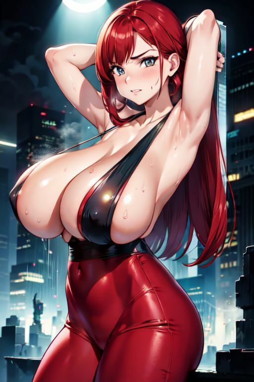 爆乳AI裸サスペンダー1 サンプル8ページ目