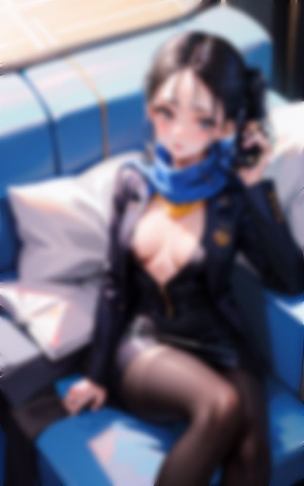 着衣ぶっかけ CA編 サンプル1ページ目
