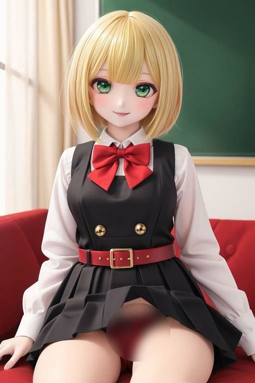 制服女子の座りパンチラ サンプル3ページ目