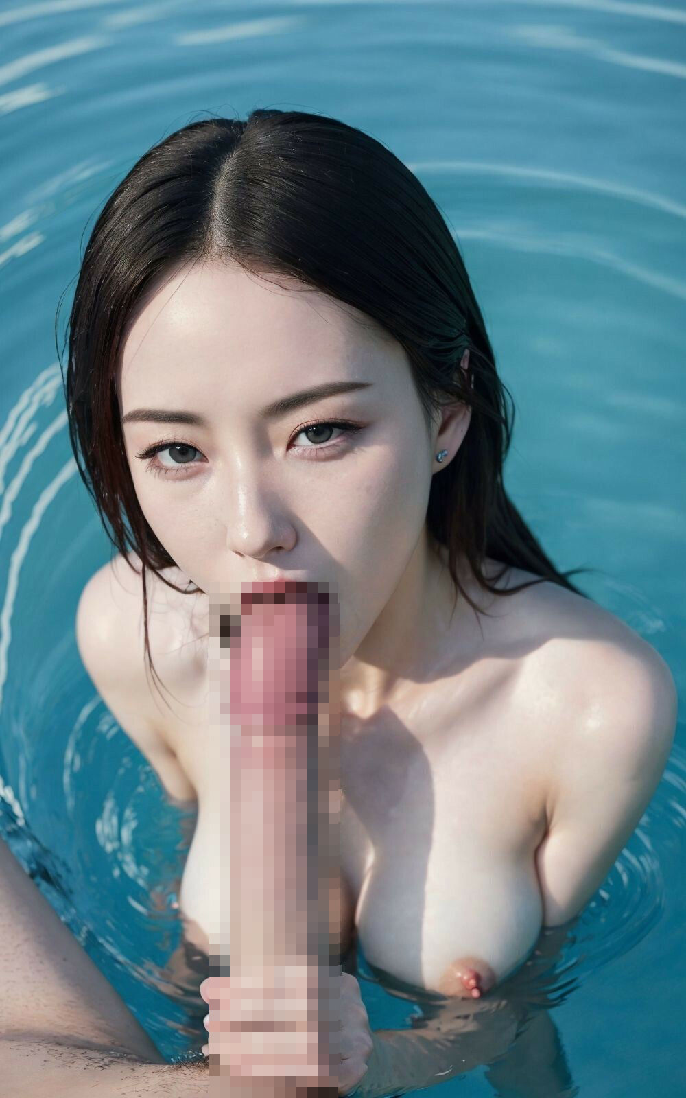 ぶっかけられる黒髪ハーフ美女 サンプル10ページ目