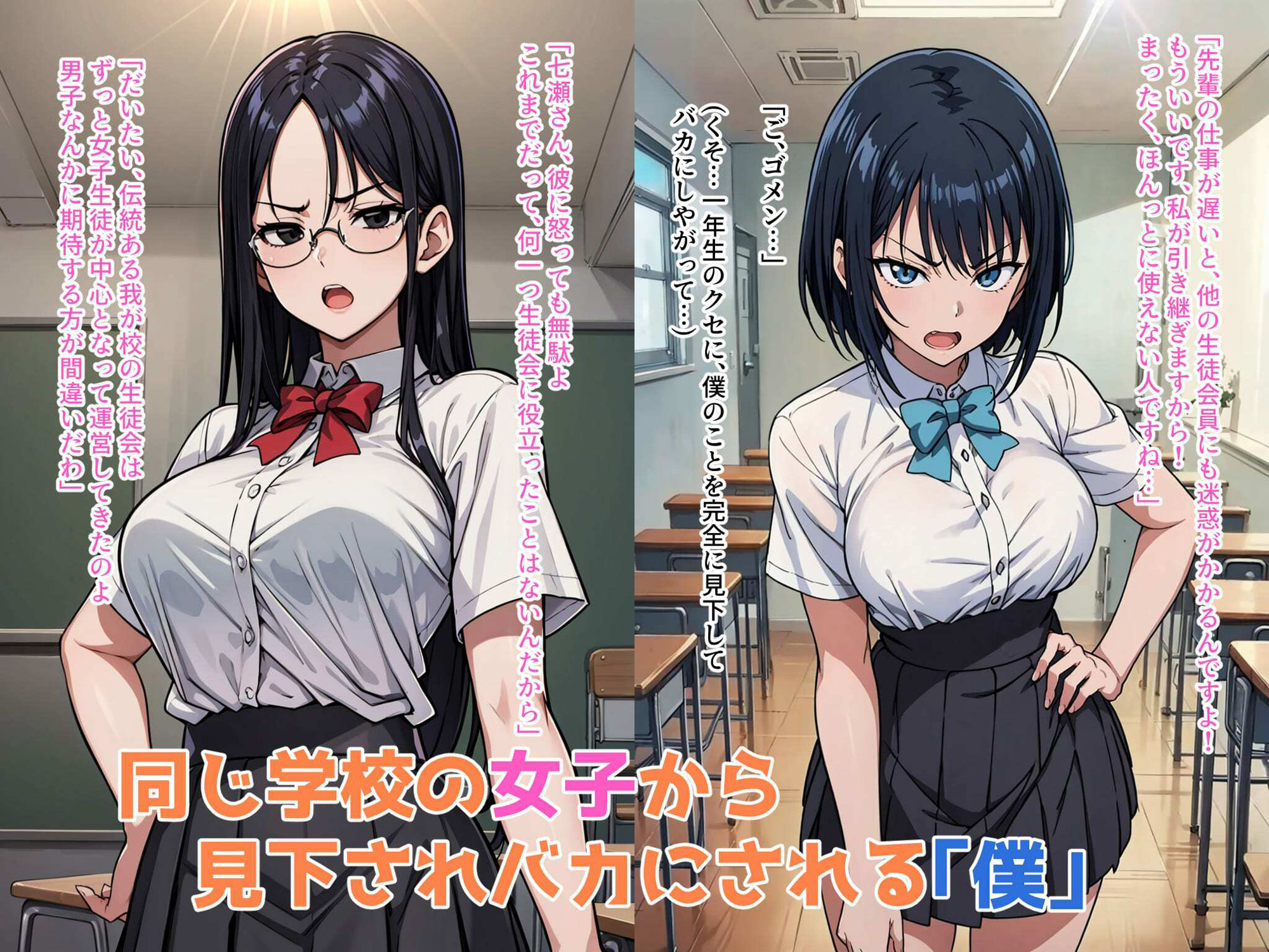 僕の催●ハーレム 〜僕を見下す女子に逆襲の処女強奪種付け●眠！〜 サンプル1ページ目