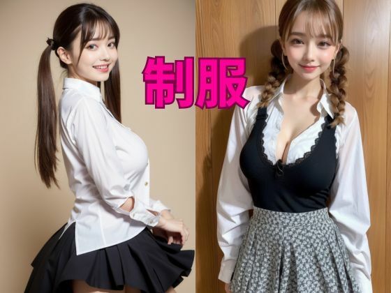 ツインテール・みつあみ・個性的な髪形の女子校生たち サンプル1ページ目