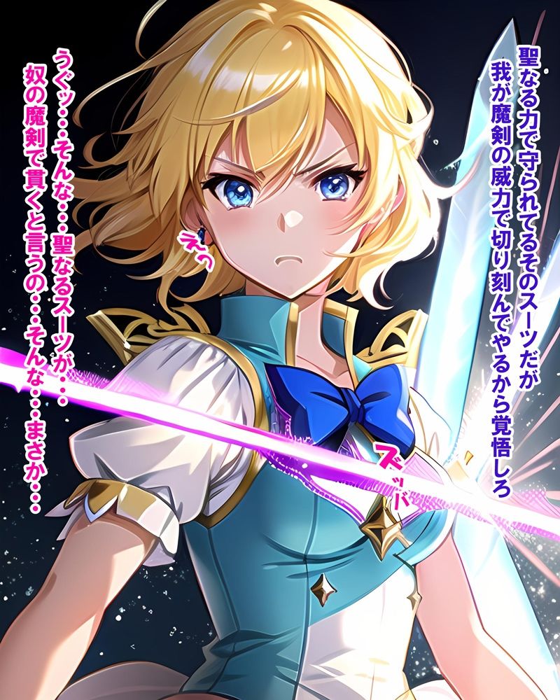 敵と戦いピンチになる魔法少女 Vol1 サンプル1ページ目