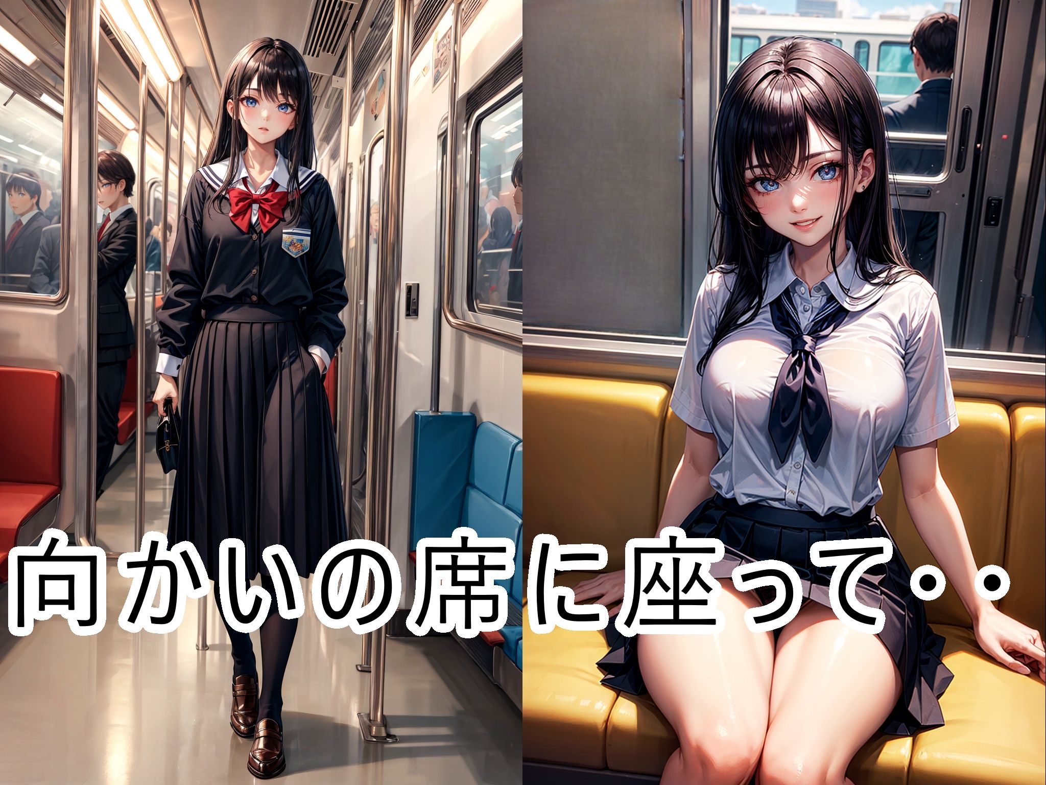 電車の向かい席19〜2次元〜 サンプル2ページ目