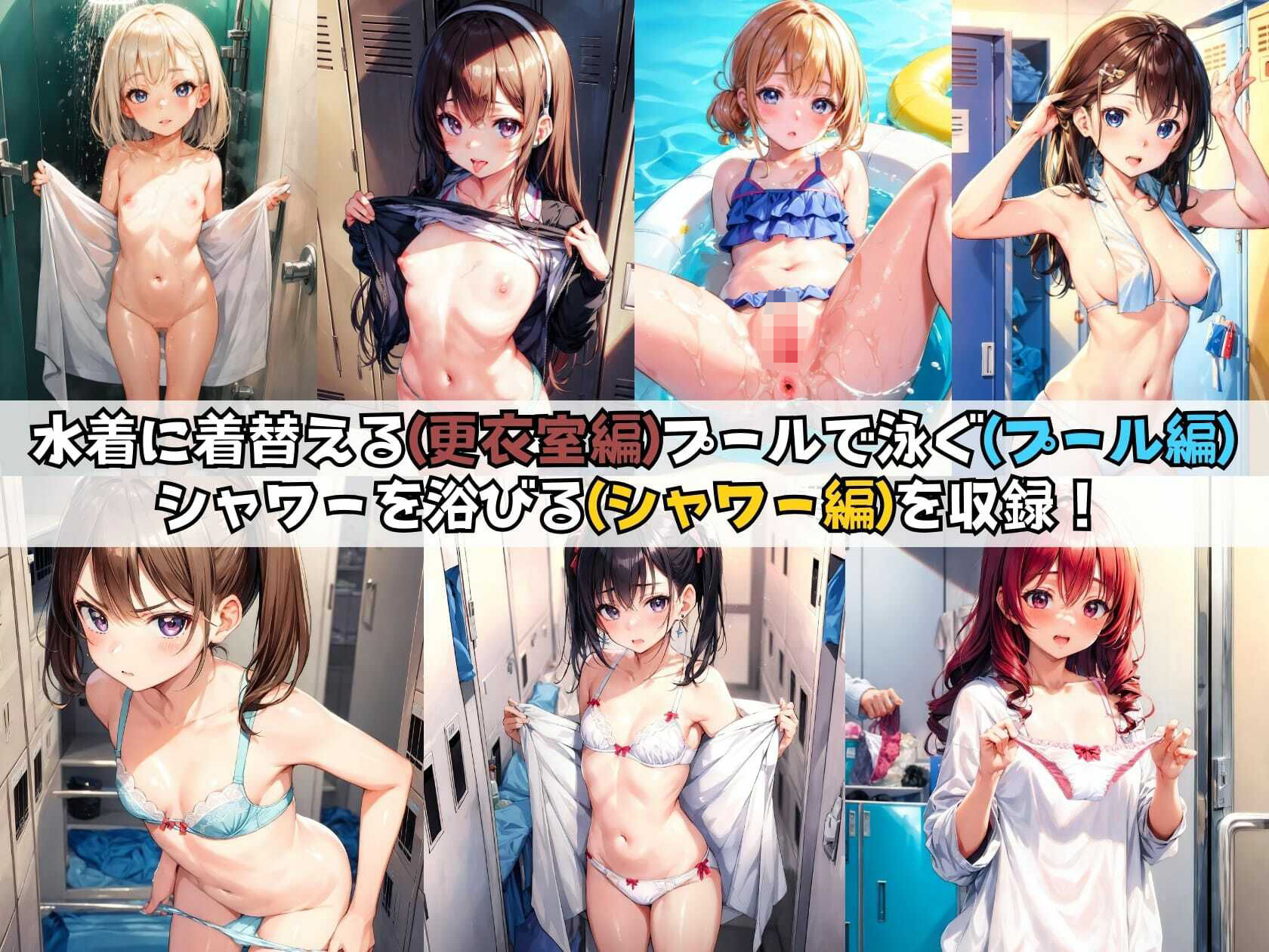 夏の市民プールに可愛い少女たちがいたので声をかけてみたら…（セリフ付き） サンプル3ページ目