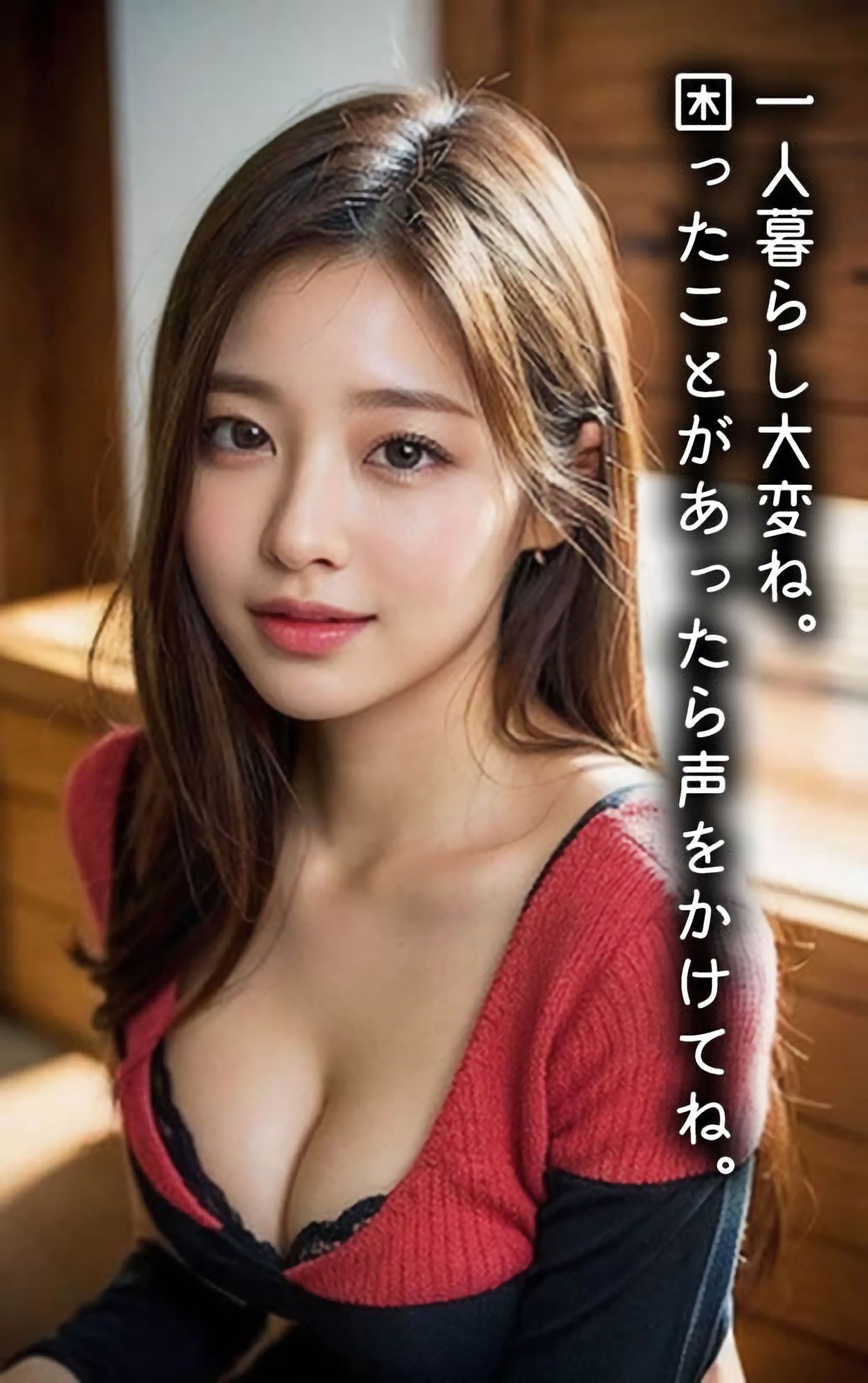 【官能小説型写真集】隣のアラサー奥さんが寂しがり屋で毎日僕の部屋に来るので中出ししちゃった（全117ページ） サンプル4ページ目