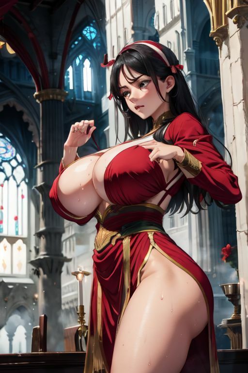 爆乳AI赤リボン1 サンプル7ページ目