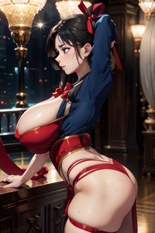 爆乳AI赤リボン1 サンプル9ページ目
