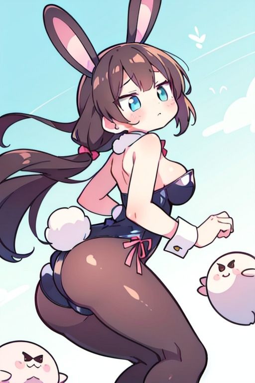 【微エロ】見上げるバニーガール デフォルメ編（ハイレグ・ローアングル）【総枚143数】 サンプル1ページ目