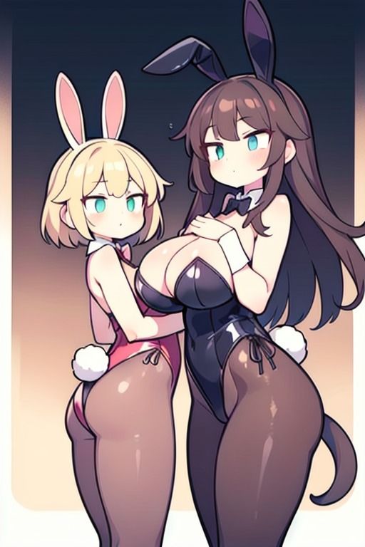 【微エロ】見上げるバニーガール デフォルメ編（ハイレグ・ローアングル）【総枚143数】 サンプル2ページ目