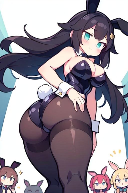 【微エロ】見上げるバニーガール デフォルメ編（ハイレグ・ローアングル）【総枚143数】 サンプル4ページ目