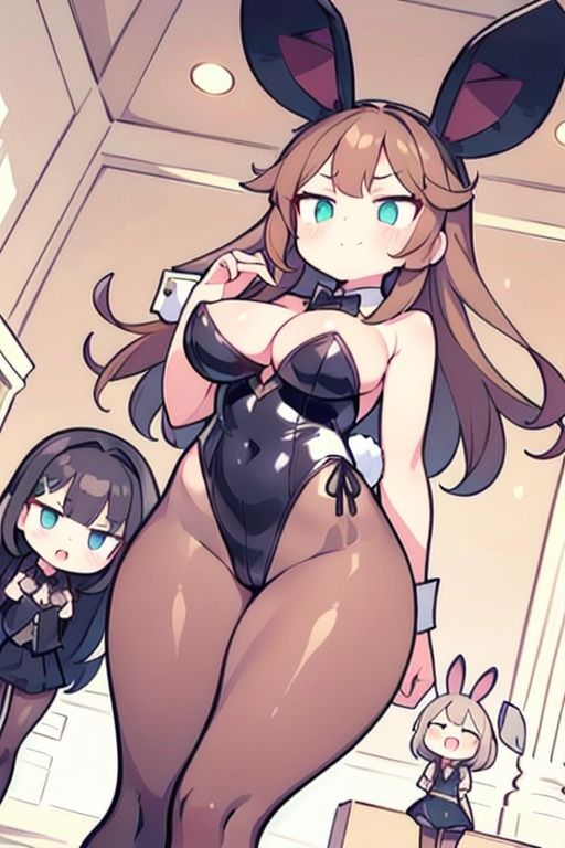 【微エロ】見上げるバニーガール デフォルメ編（ハイレグ・ローアングル）【総枚143数】 サンプル5ページ目