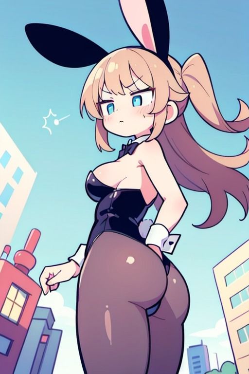 【微エロ】見上げるバニーガール デフォルメ編（ハイレグ・ローアングル）【総枚143数】 サンプル7ページ目