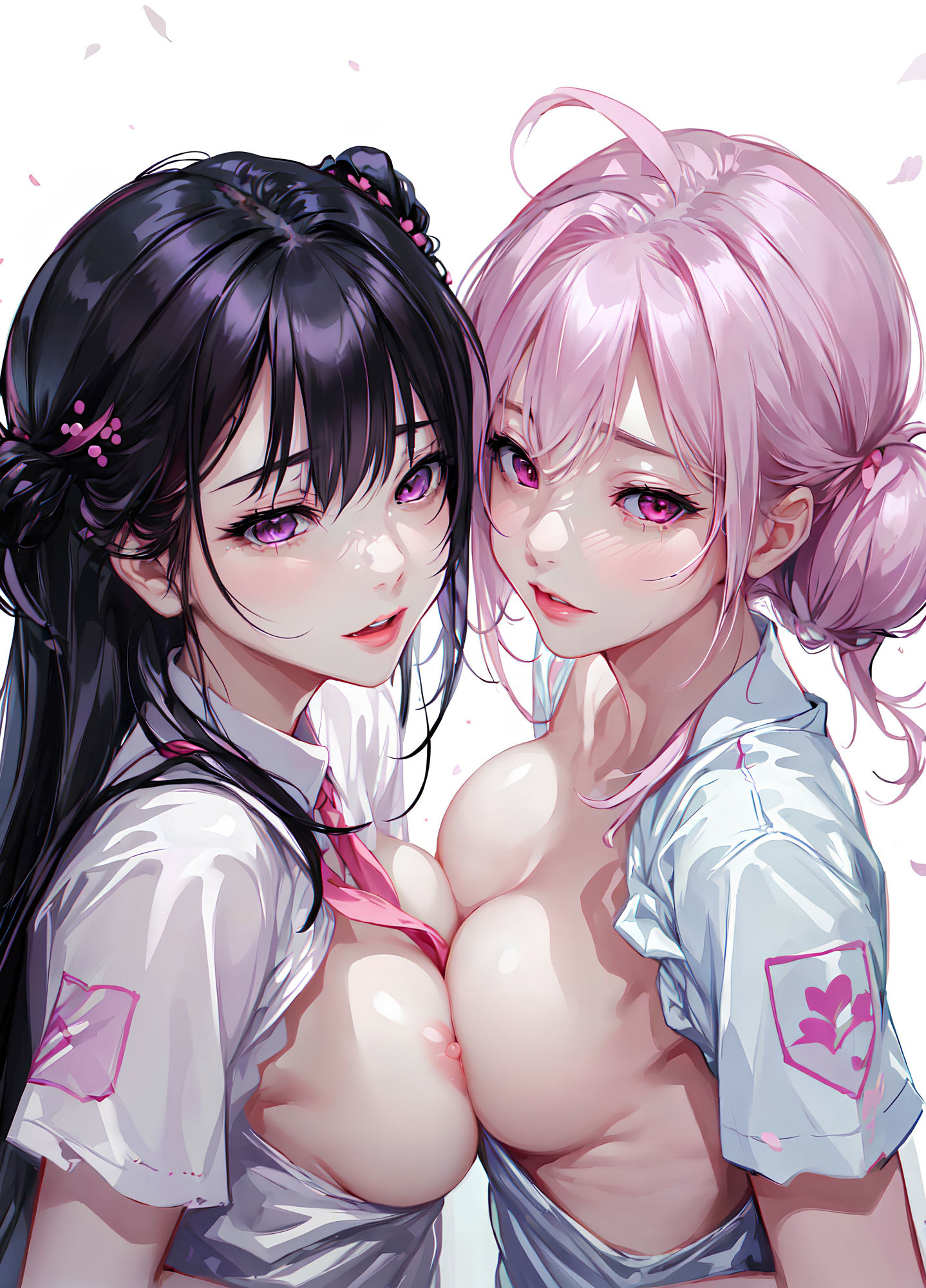 百合姉妹女学院〜乳寄せハグとキス〜 サンプル1ページ目