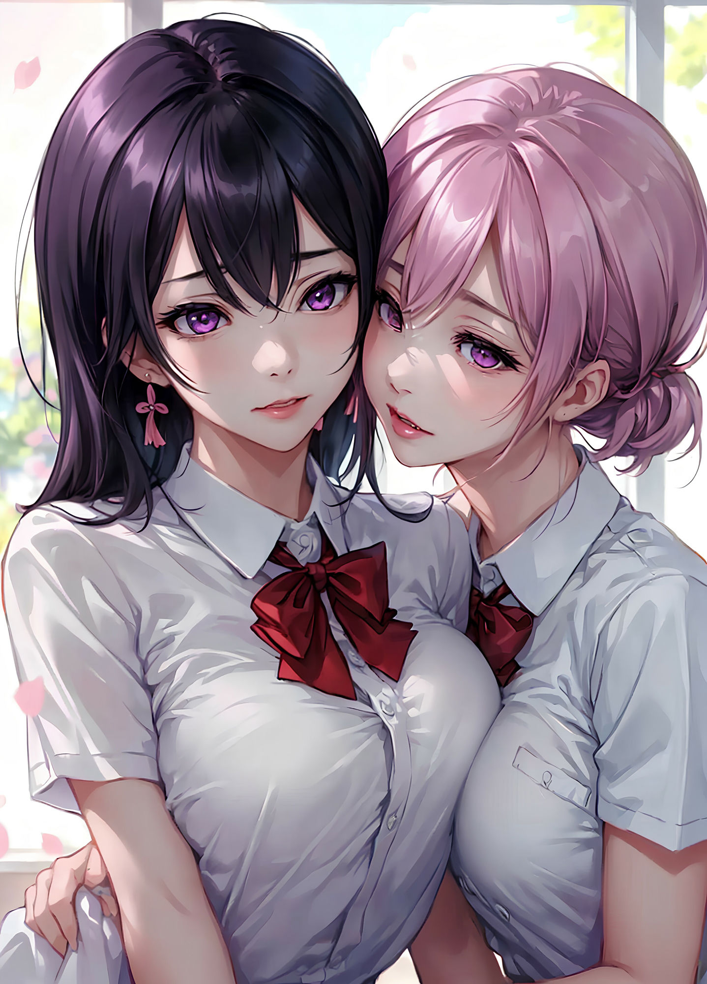 百合姉妹女学院〜乳寄せハグとキス〜 サンプル6ページ目