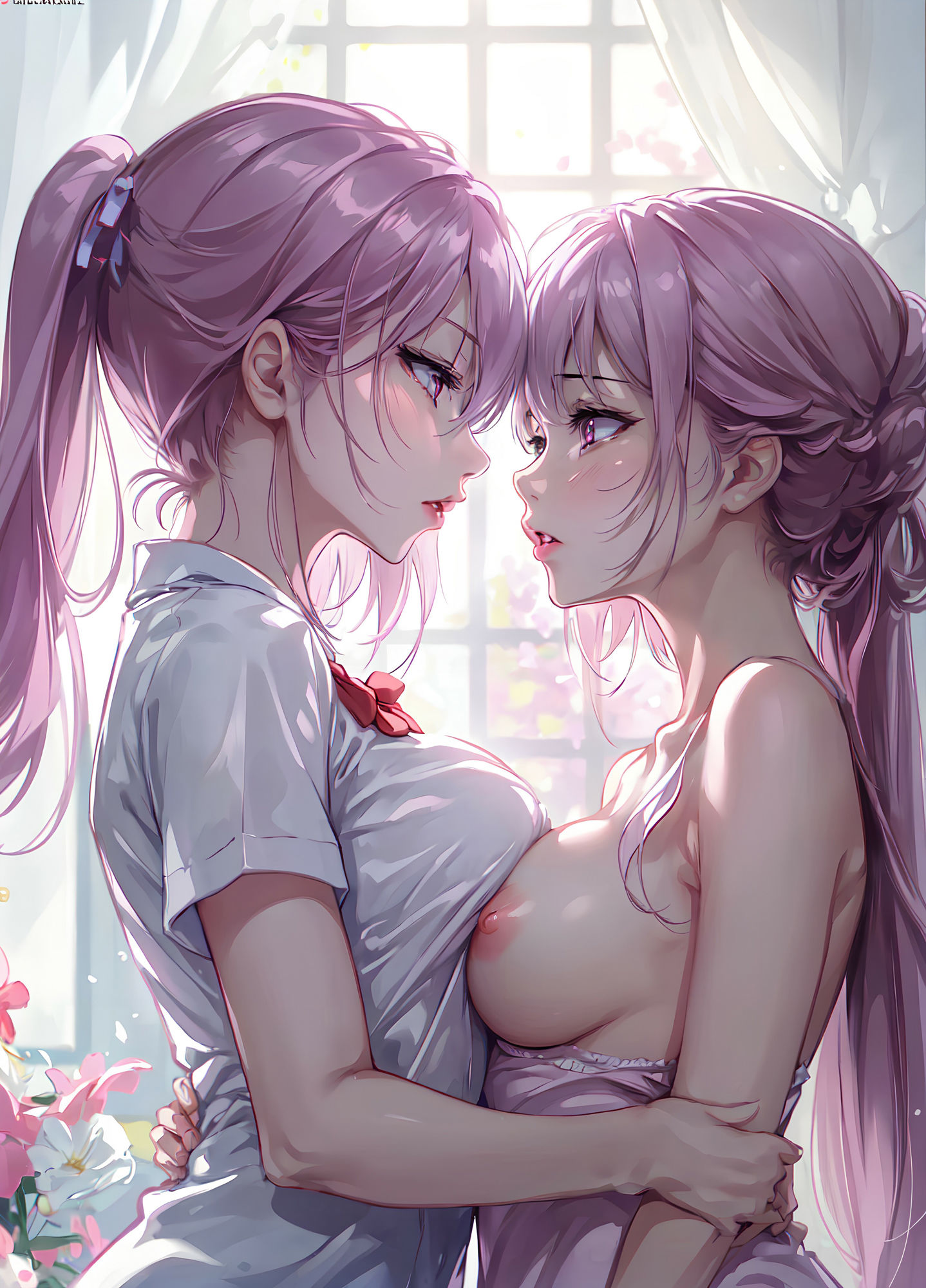 百合姉妹女学院〜乳寄せハグとキス〜 サンプル7ページ目