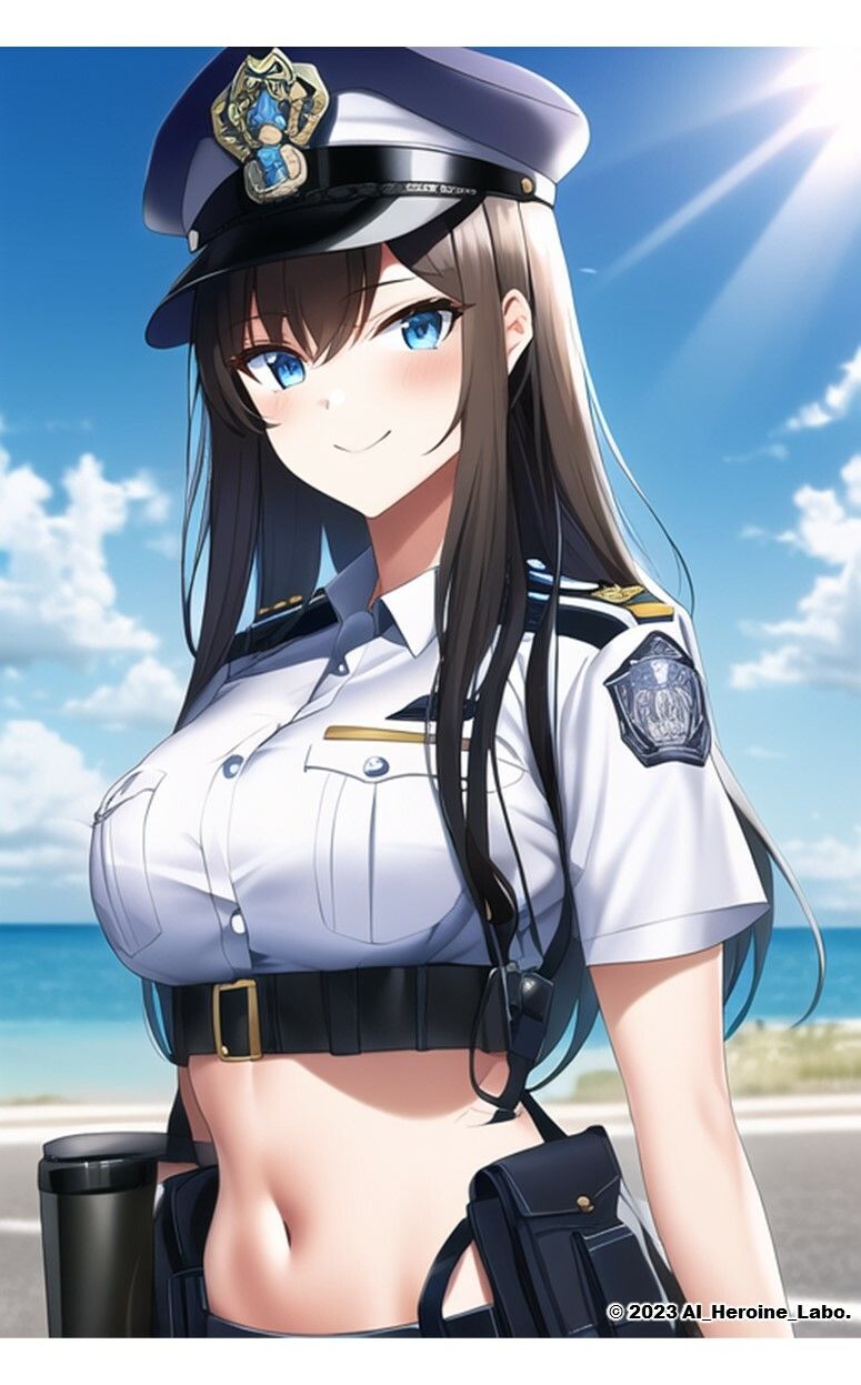 1つの呪文で生み出された100人のAI妄想美少女-18【検巨乳率No.1！ビキニポリス女子】 サンプル6ページ目