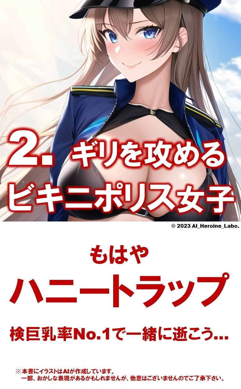 1つの呪文で生み出された100人のAI妄想美少女-18【検巨乳率No.1！ビキニポリス女子】 サンプル8ページ目