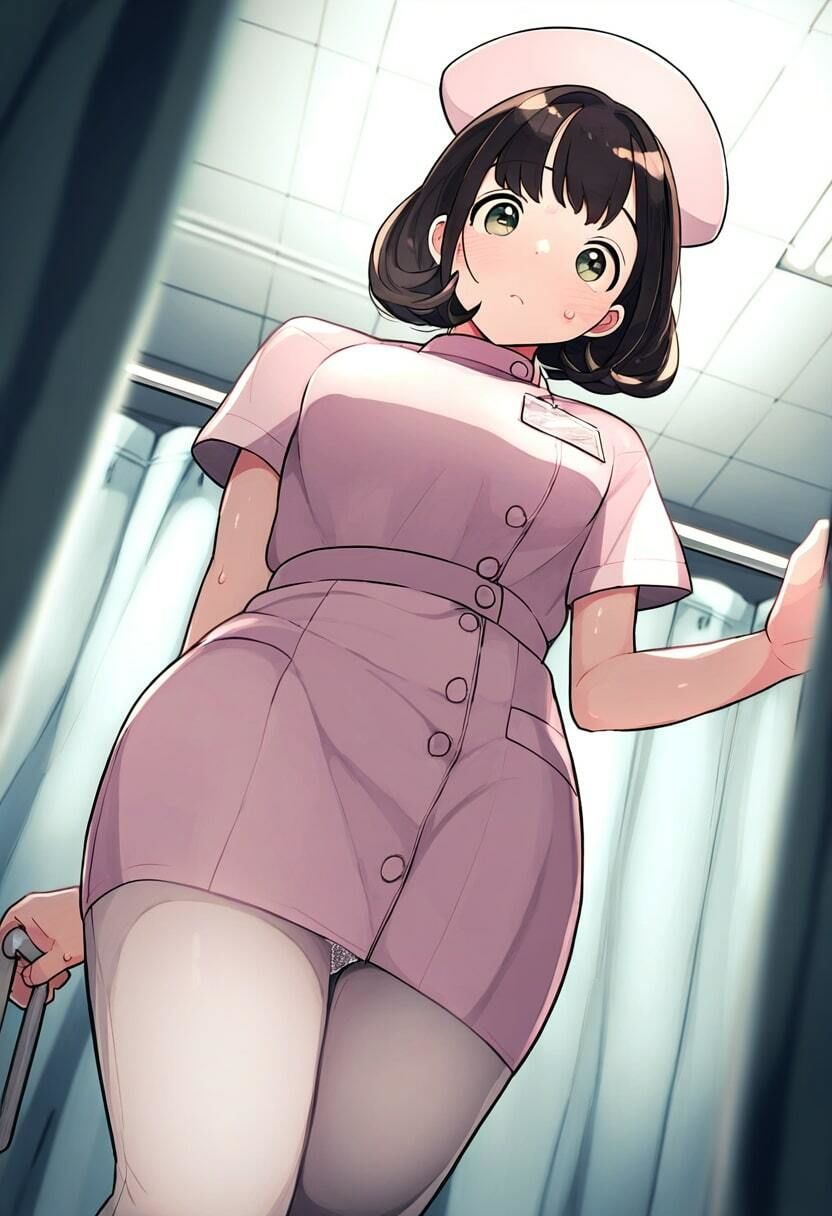 【スマホ盗撮】看護婦パンチラ逆さ撮りがバレた・500枚 サンプル2ページ目