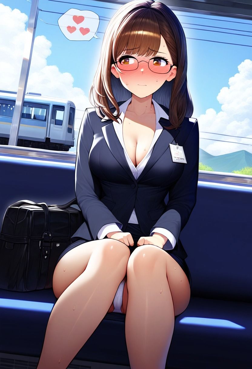 スーツのスカートからパンチラする清楚女子大生！就活中に下着のパンツをチラリ！ サンプル6ページ目