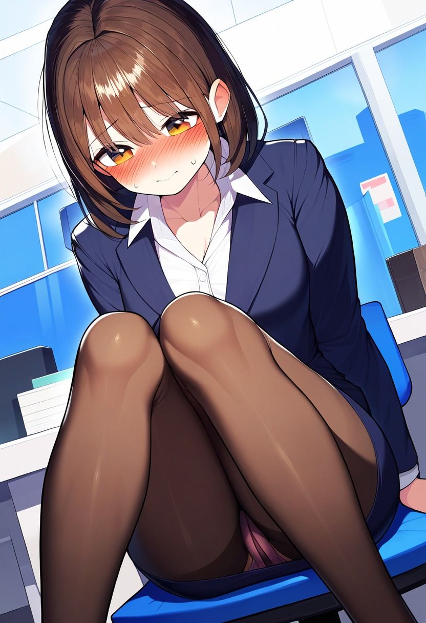 スーツのスカートからパンチラする清楚女子大生！就活中に下着のパンツをチラリ！ サンプル10ページ目