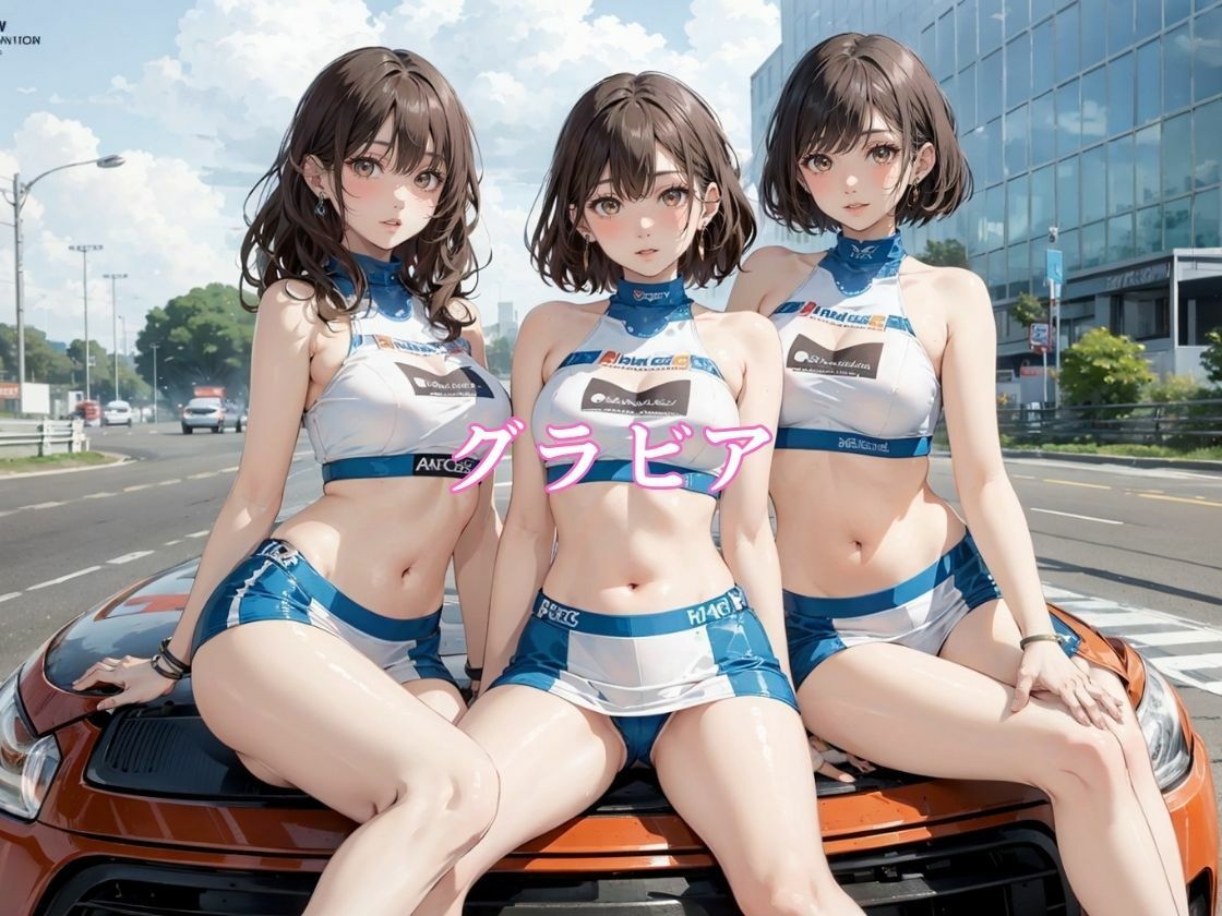 サーキットの試乗会に行ったらレースクイーンの体験試乗会だった サンプル1ページ目