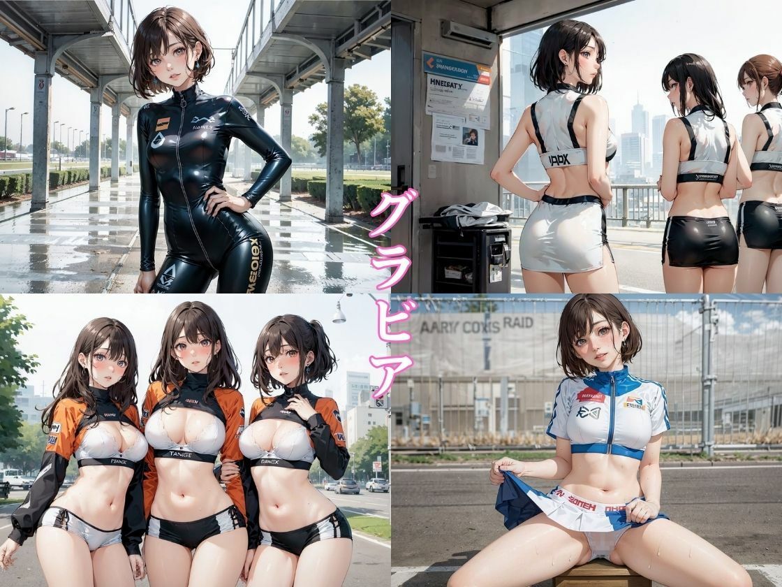サーキットの試乗会に行ったらレースクイーンの体験試乗会だった サンプル2ページ目
