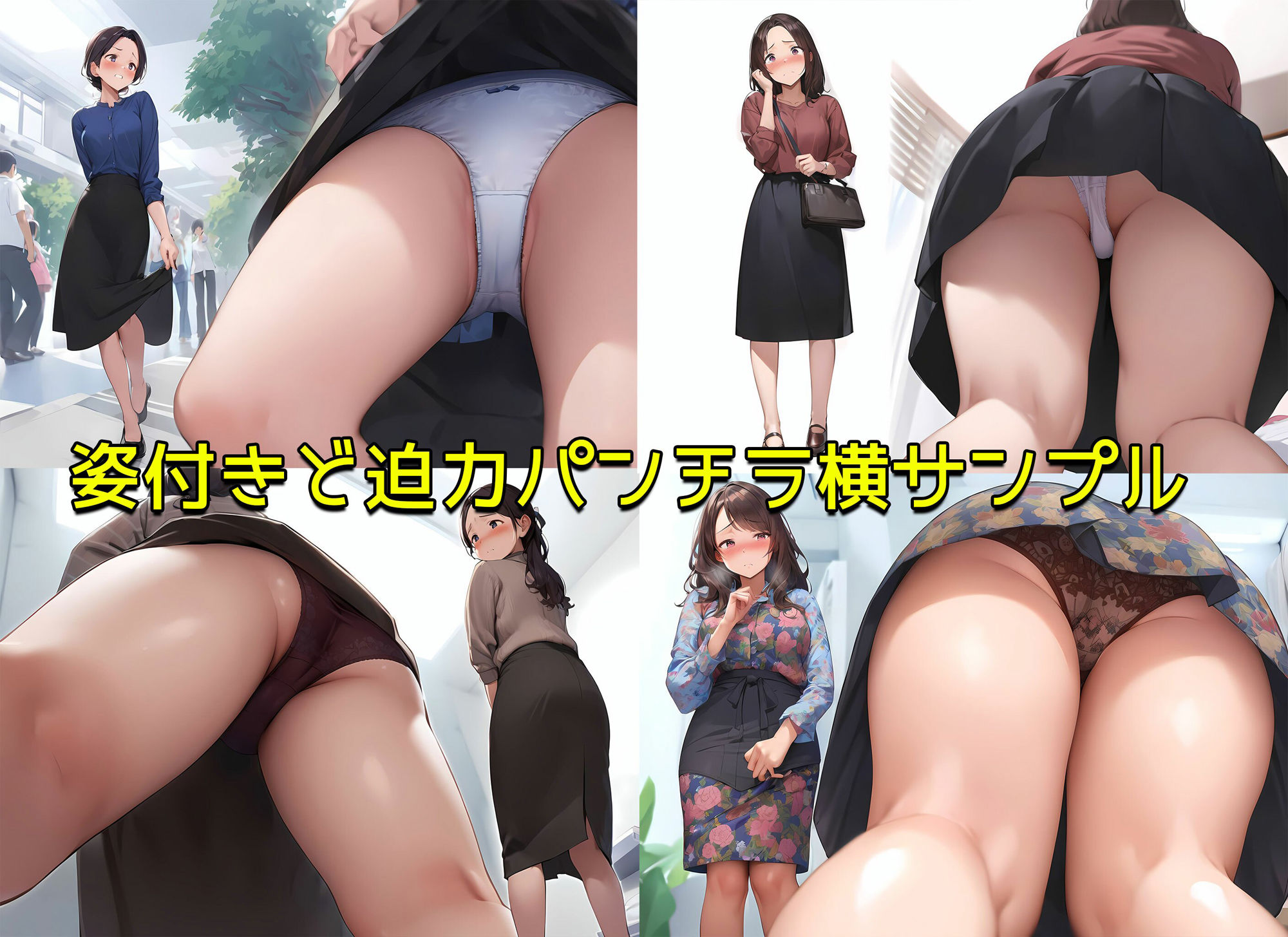 【高画質】自宅でローアングルな美脚を見せながら誘惑してくる私服姿のOL女子社員様 サンプル4ページ目
